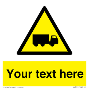 Custom Lorry Hazard Sign